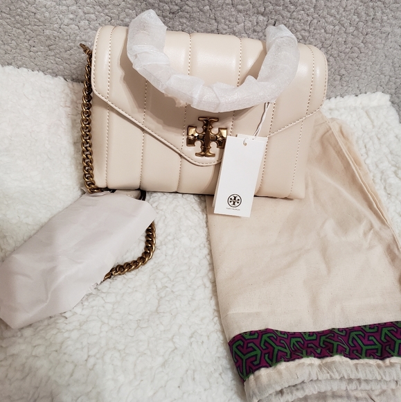 Tory Burch Small Kira Leather Top Handle Satchel - Picture 11 of 13